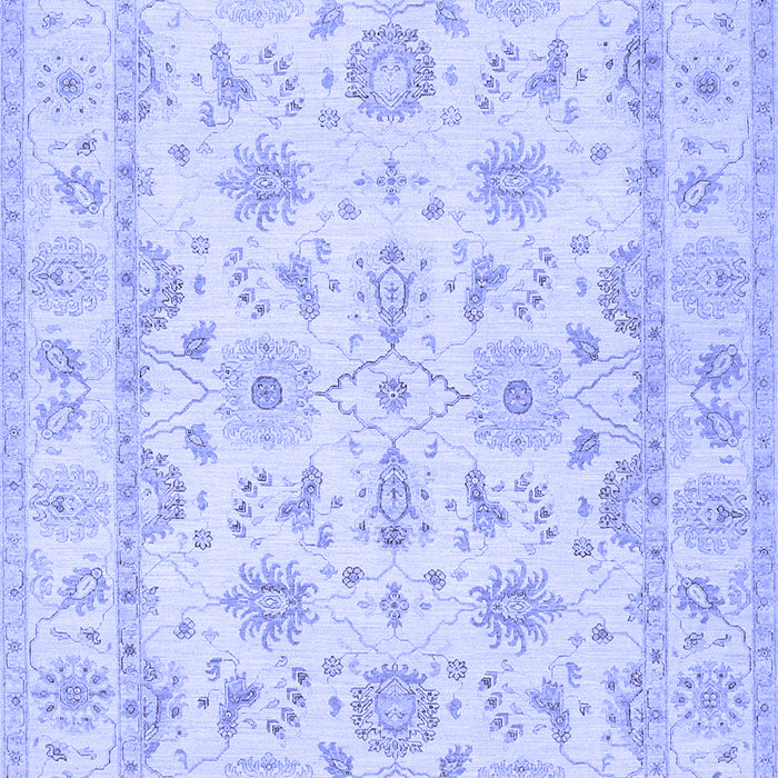 Machine Washable Oriental Blue Traditional Rug, wshtr1572blu