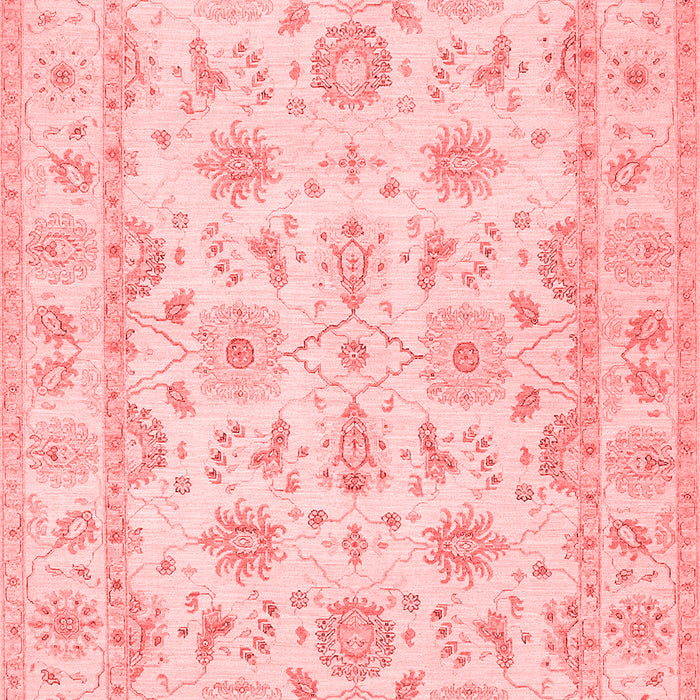 Machine Washable Oriental Red Traditional Rug, wshtr1572red