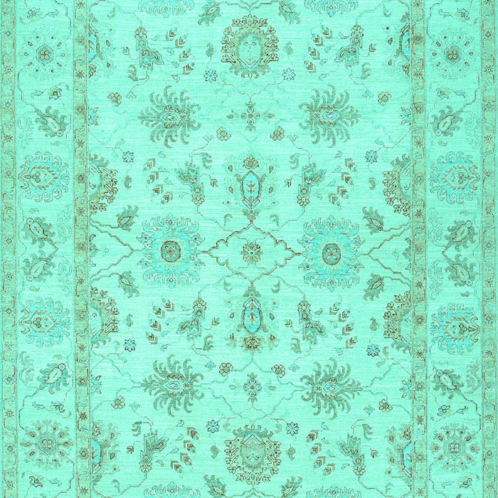 Machine Washable Oriental Turquoise Traditional Area Rugs, wshtr1572turq