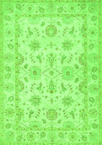 Oriental Green Traditional Rug, tr1572grn