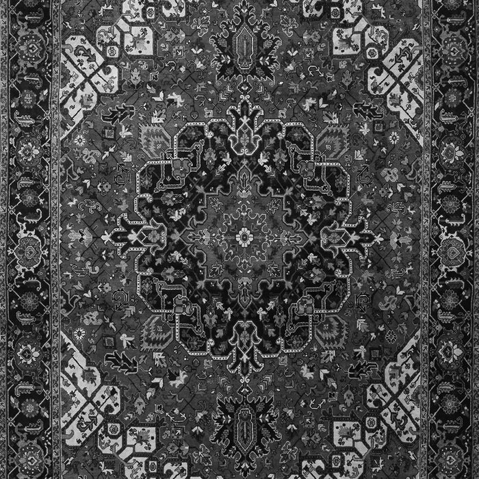 Serging Thickness of Machine Washable Persian Gray Traditional Rug, wshtr1573gry