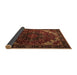 Sideview of Persian Brown Traditional Rug, tr1573brn