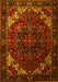 Persian Yellow Traditional Rug, tr1573yw