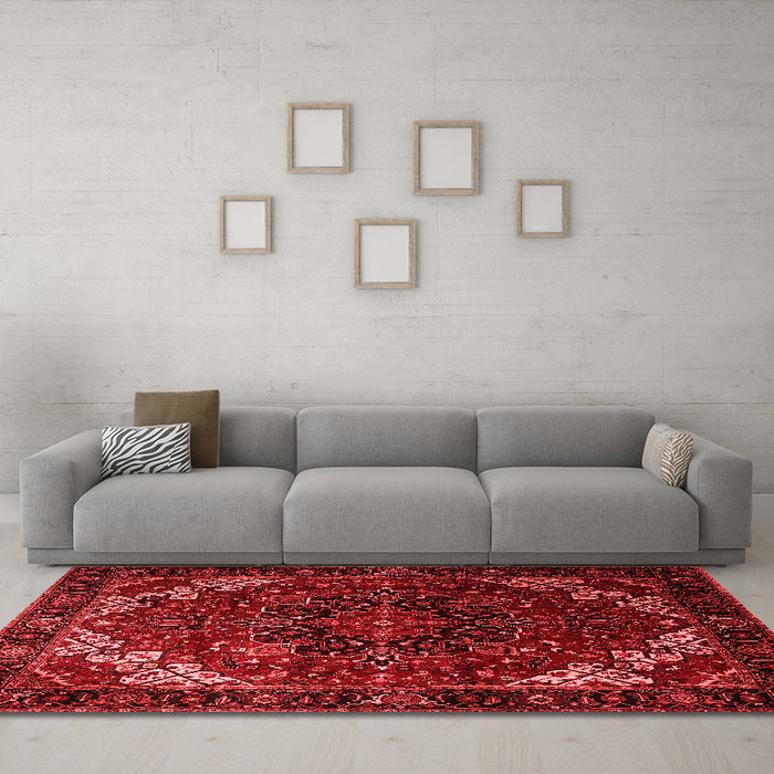 Traditional Red Washable Rugs