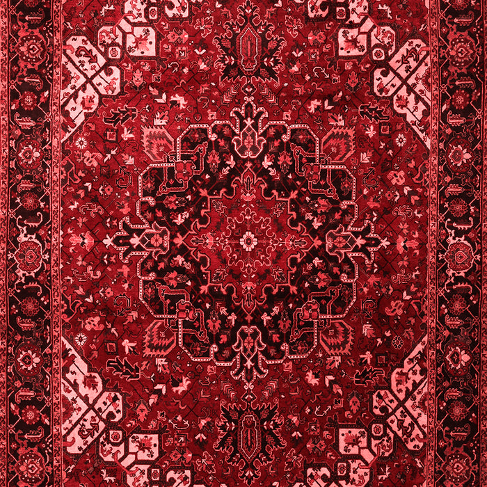 Machine Washable Persian Red Traditional Rug, wshtr1573red