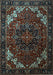 Persian Light Blue Traditional Rug, tr1573lblu