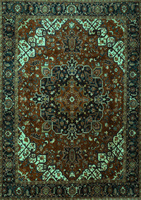 Persian Turquoise Traditional Rug, tr1573turq