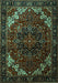 Persian Turquoise Traditional Rug, tr1573turq