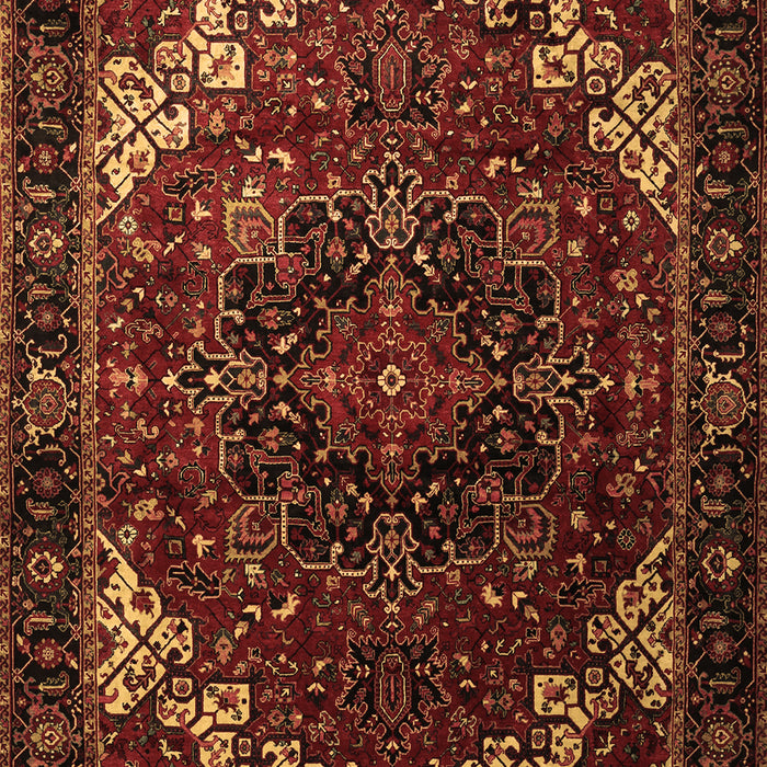 Machine Washable Persian Brown Traditional Rug, wshtr1573brn
