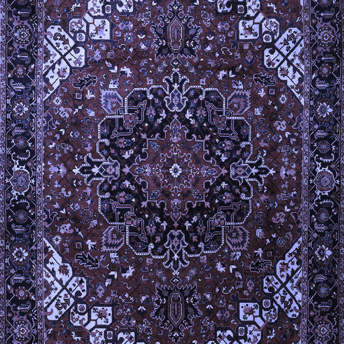 Machine Washable Persian Blue Traditional Rug, wshtr1573blu