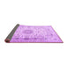 Sideview of Medallion Purple Traditional Rug, tr1574pur