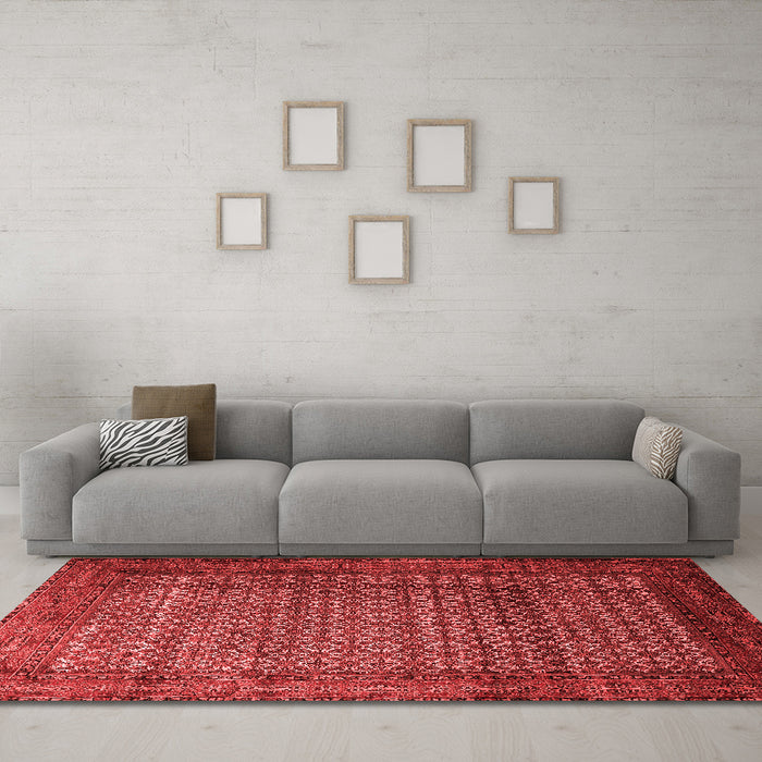 Traditional Red Washable Rugs