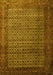 Machine Washable Persian Yellow Traditional Rug, wshtr1575yw