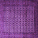 Square Machine Washable Persian Purple Traditional Area Rugs, wshtr1575pur