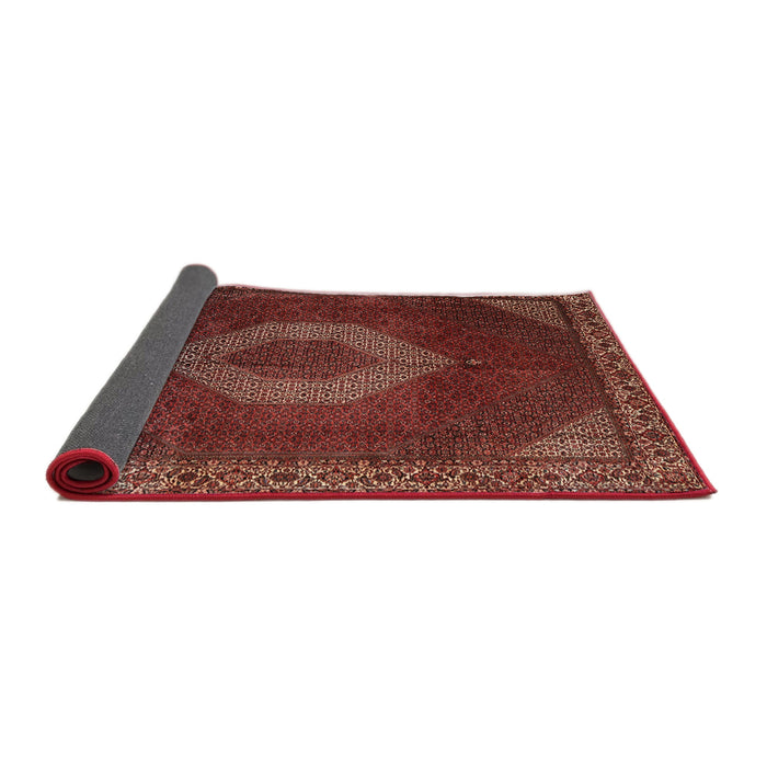 Sideview of Traditional Rust Pink Medallion Rug, tr1576