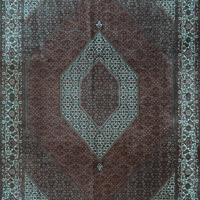 Medallion Light Blue Traditional Rug, tr1576lblu
