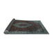 Sideview of Medallion Light Blue Traditional Rug, tr1576lblu