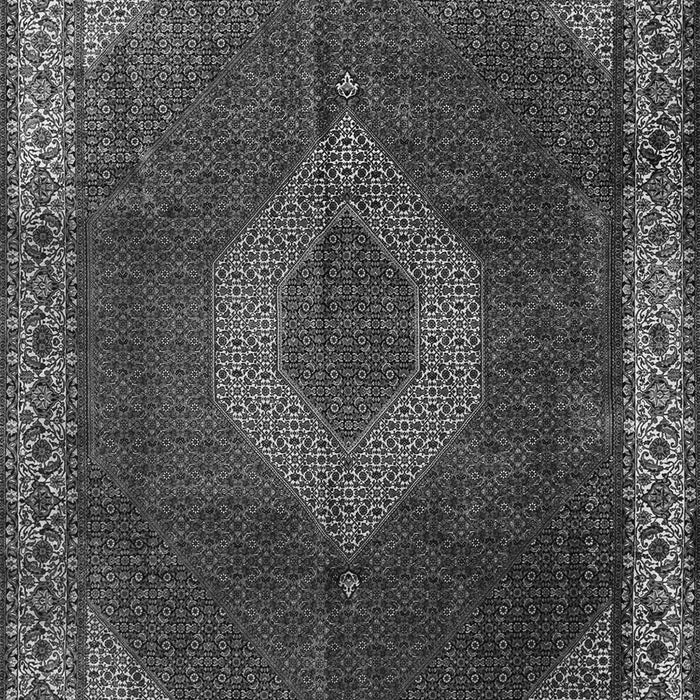 Serging Thickness of Machine Washable Medallion Gray Traditional Rug, wshtr1576gry