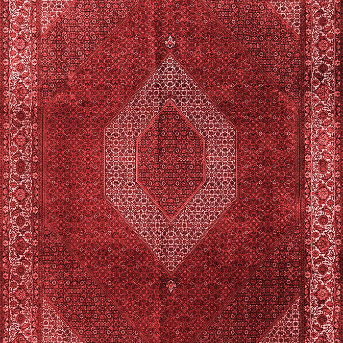 Machine Washable Medallion Red Traditional Rug, wshtr1576red