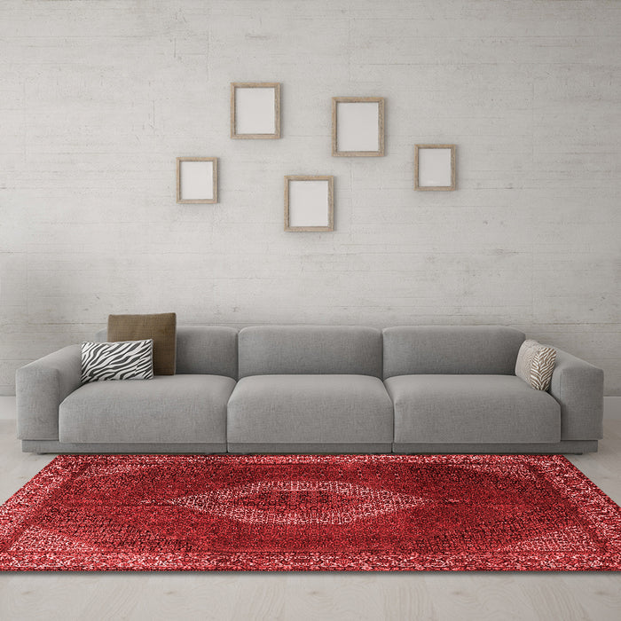 Traditional Red Washable Rugs