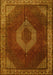 Medallion Yellow Traditional Rug, tr1576yw