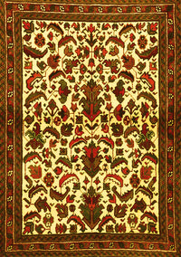 Persian Yellow Traditional Rug, tr1577yw