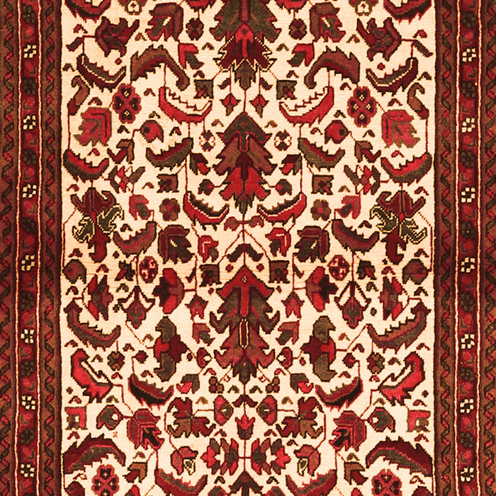 Serging Thickness of Machine Washable Persian Orange Traditional Area Rugs, wshtr1577org