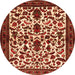 Machine Washable Persian Orange Traditional Area Rugs, wshtr1577org