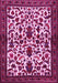 Machine Washable Persian Pink Traditional Rug, wshtr1577pnk