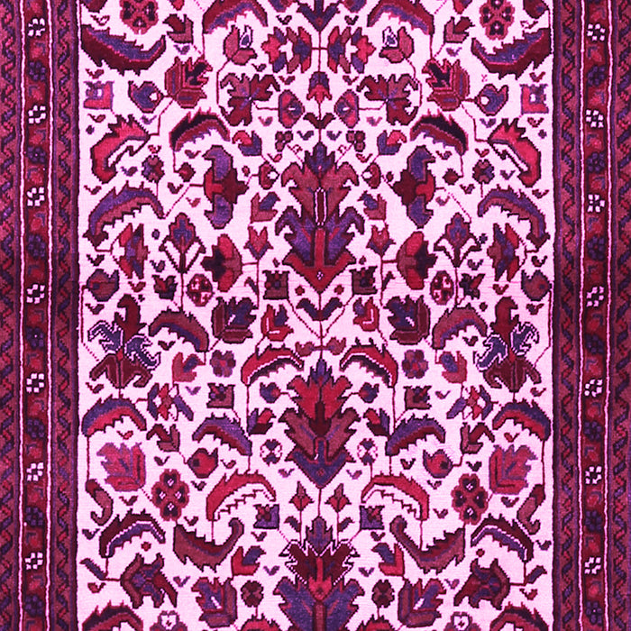 Machine Washable Persian Pink Traditional Rug, wshtr1577pnk
