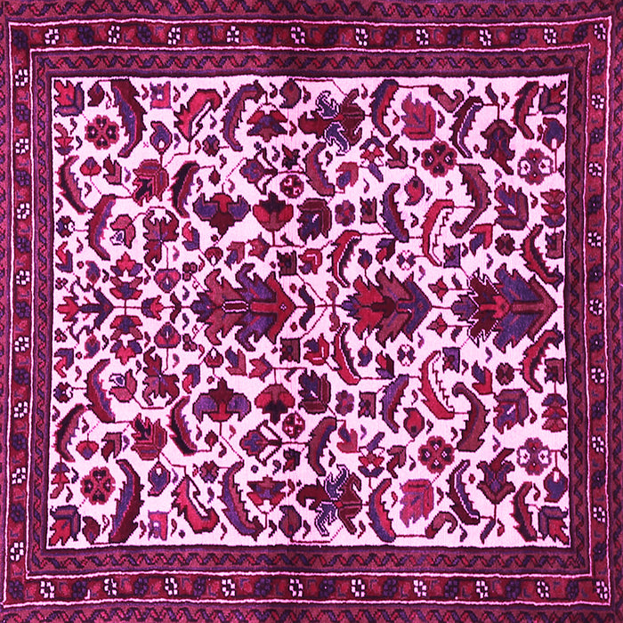 Square Persian Pink Traditional Rug, tr1577pnk