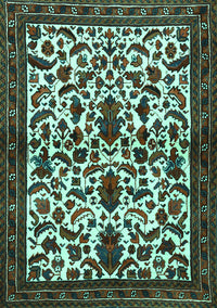 Persian Turquoise Traditional Rug, tr1577turq