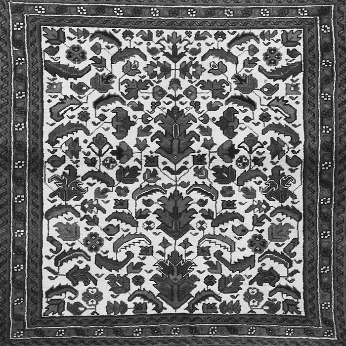 Serging Thickness of Persian Gray Traditional Rug, tr1577gry