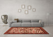 Machine Washable Persian Orange Traditional Area Rugs in a Living Room, wshtr1577org