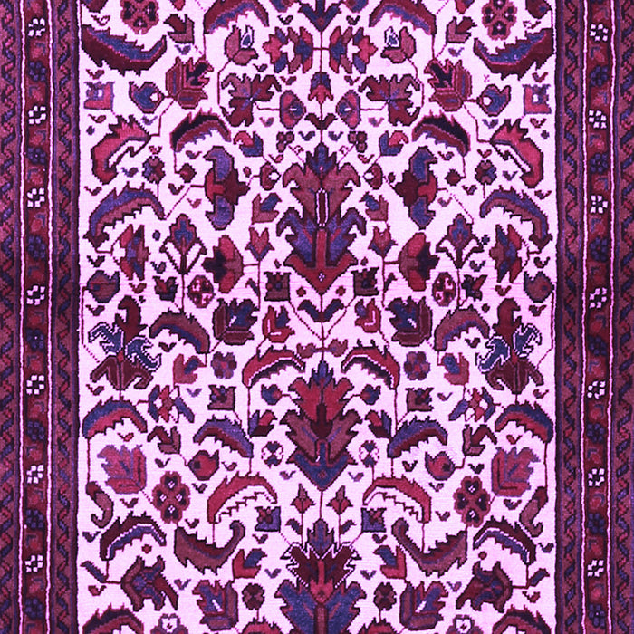 Machine Washable Persian Purple Traditional Area Rugs, wshtr1577pur
