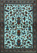 Machine Washable Persian Light Blue Traditional Rug, wshtr1577lblu