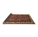 Sideview of Traditional Saffron Red Persian Rug, tr1578