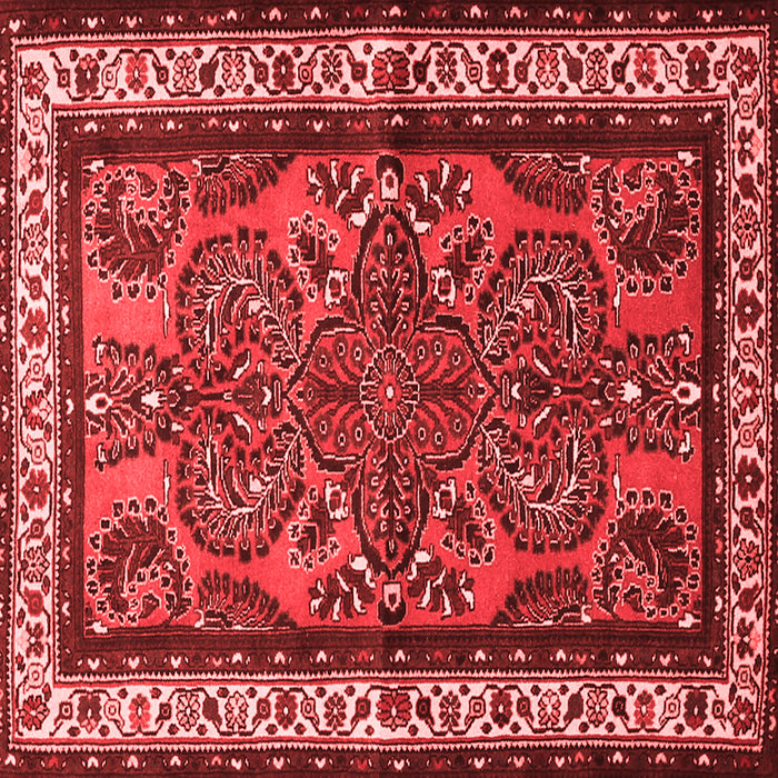 Machine Washable Persian Red Traditional Rug, wshtr1578red