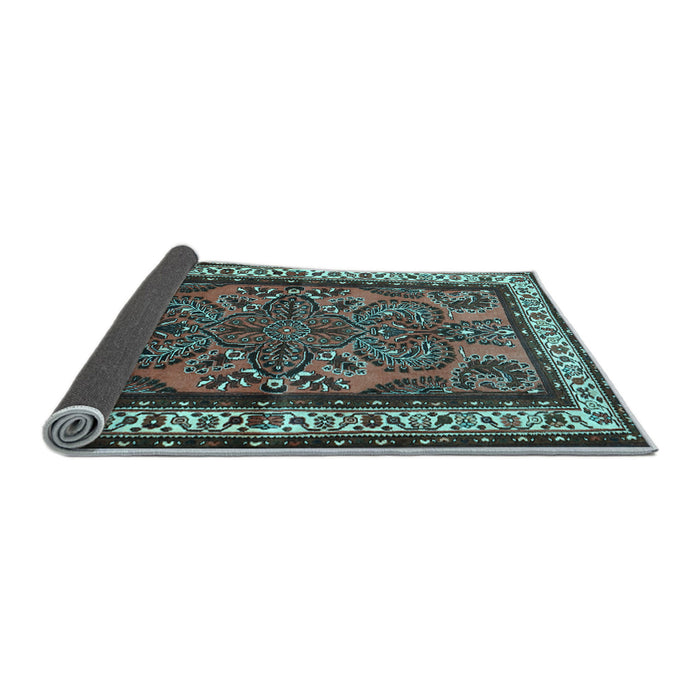 Sideview of Persian Light Blue Traditional Rug, tr1578lblu