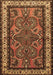 Machine Washable Persian Brown Traditional Rug, wshtr1578brn