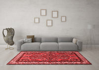 Machine Washable Persian Red Traditional Rug, wshtr1578red