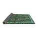 Sideview of Persian Turquoise Traditional Rug, tr1578turq