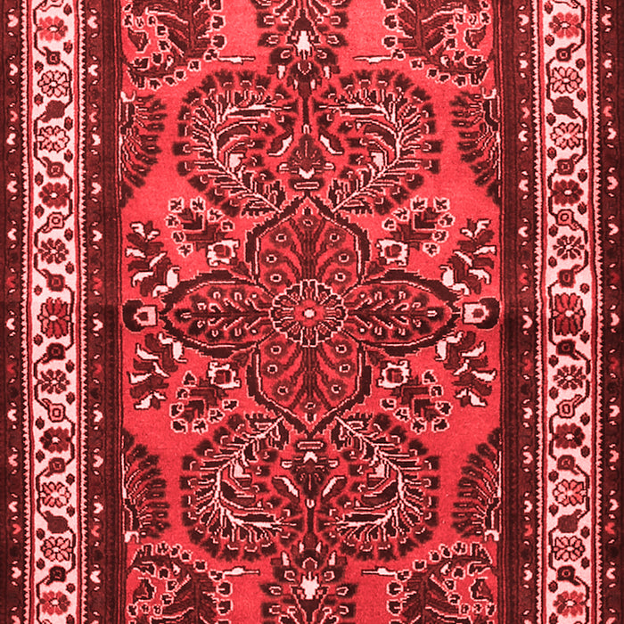 Machine Washable Persian Red Traditional Rug, wshtr1578red