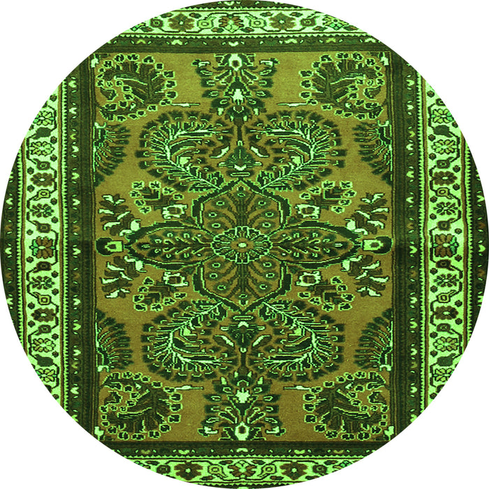 Machine Washable Persian Green Traditional Area Rugs, wshtr1578grn