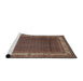 Sideview of Machine Washable Traditional Camel Brown Rug, wshtr1579