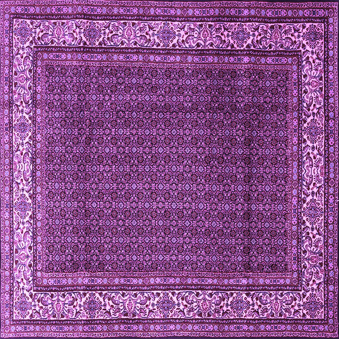 Square Persian Purple Traditional Rug, tr1579pur