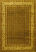 Persian Yellow Traditional Rug, tr1579yw