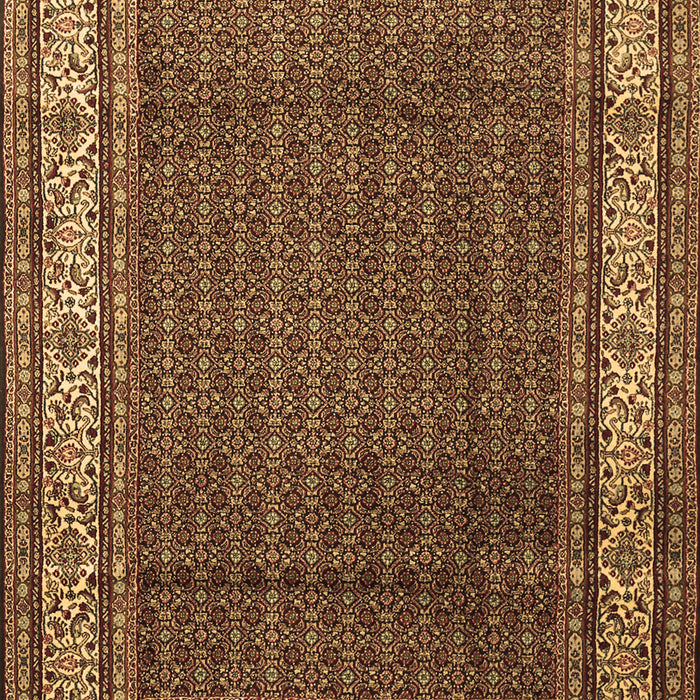 Machine Washable Persian Brown Traditional Rug, wshtr1579brn