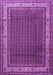 Machine Washable Persian Purple Traditional Area Rugs, wshtr1579pur