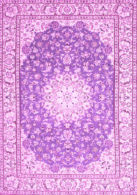 Medallion Pink Traditional Rug, tr157pnk